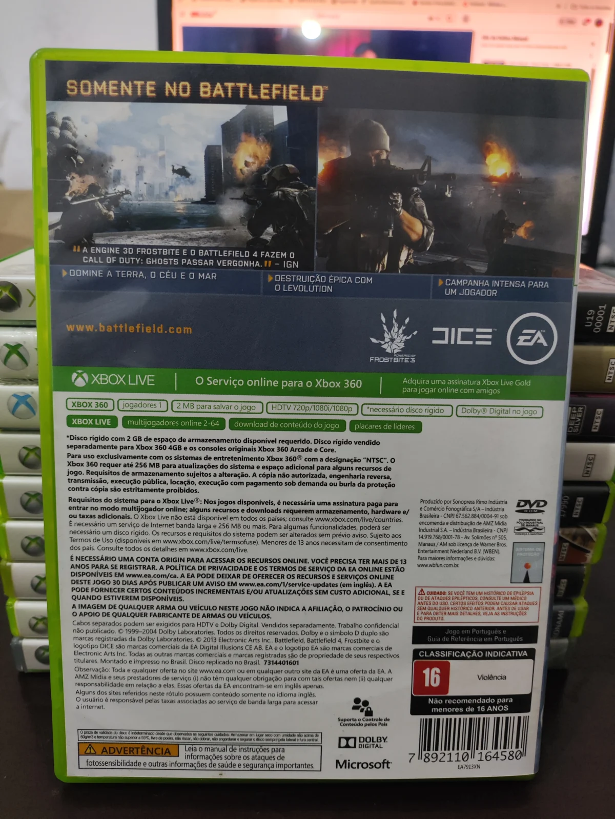 KF/ BATTLEFIELD 4 XBOX 360 44,00 SEGUIDOS DE 6,00