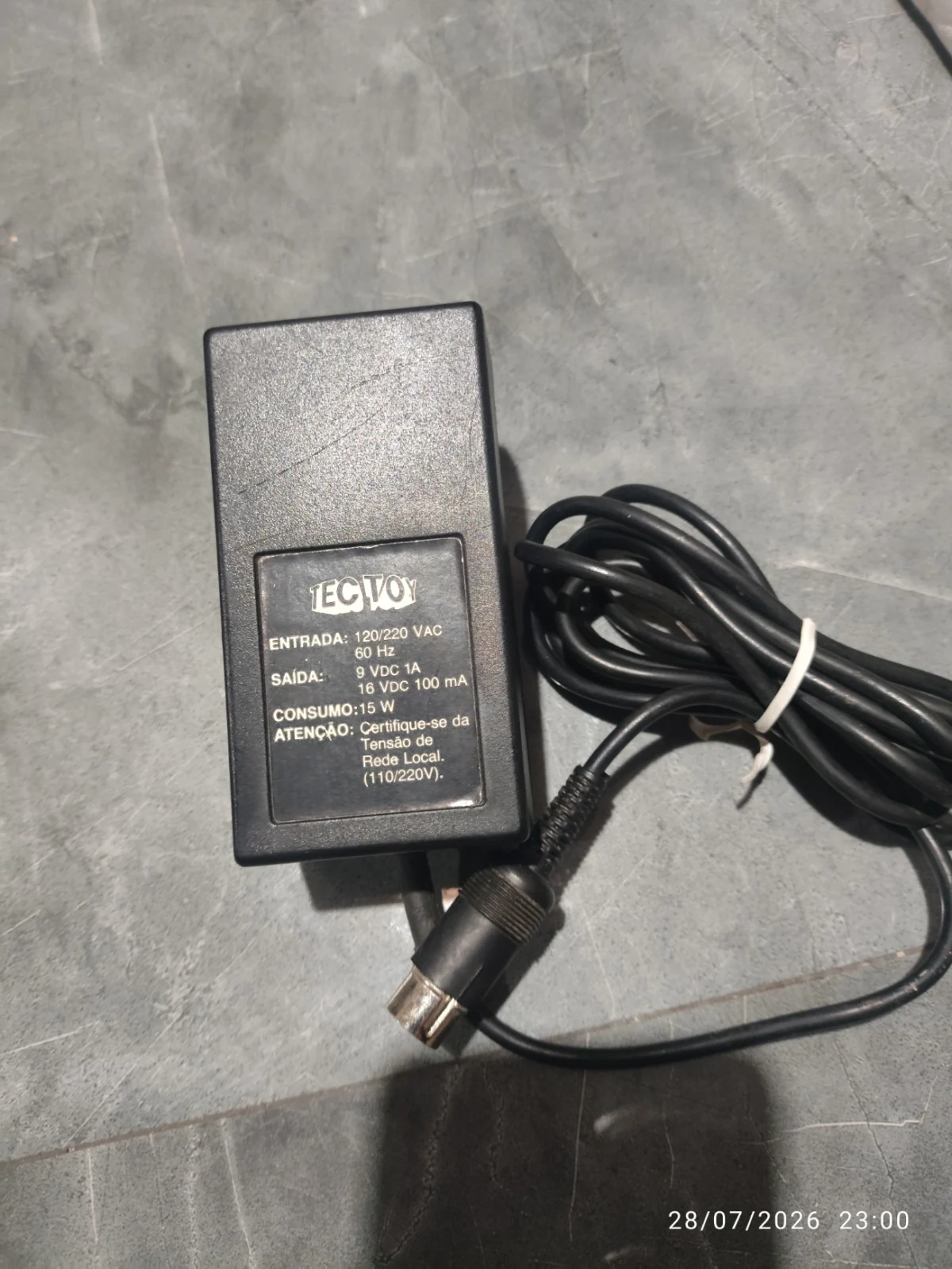 PS/ CONSOLE MASTER SYSTEM 1 TEC TOY 100% FUNCIONANDO HANG ONE - Imagem 3