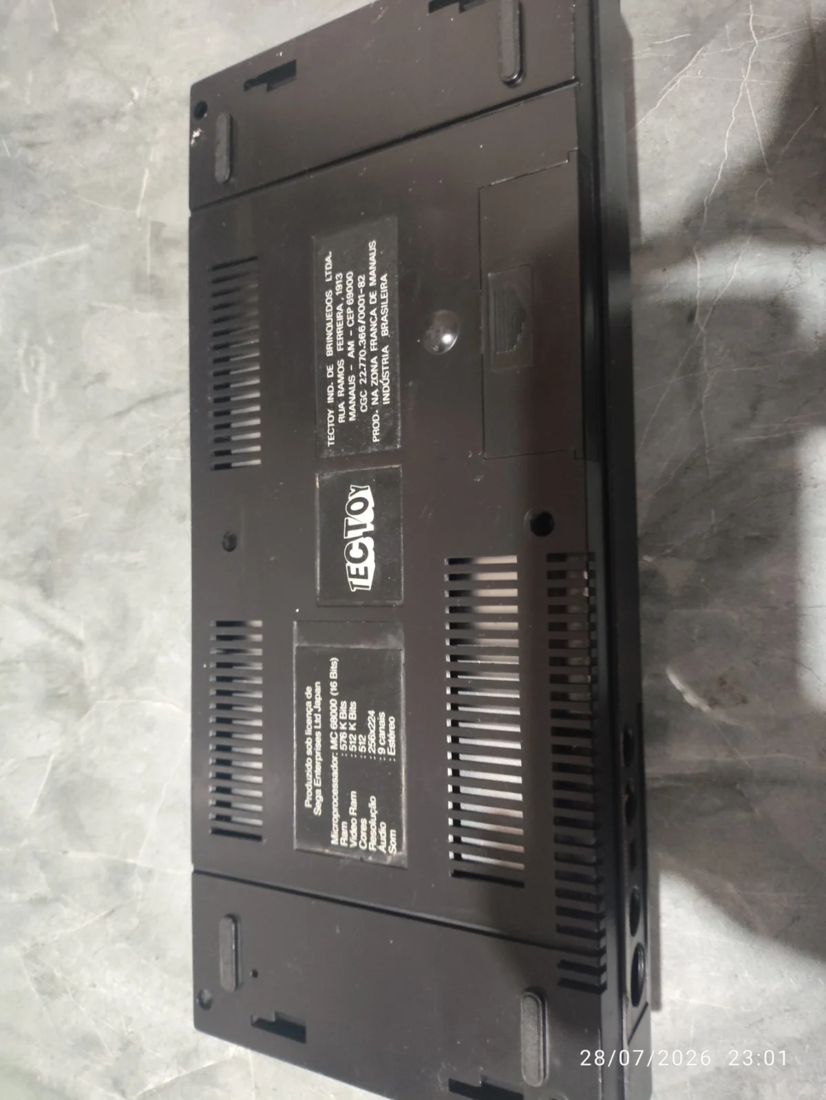PS/ CONSOLE MASTER SYSTEM 1 TEC TOY 100% FUNCIONANDO HANG ONE - Imagem 6