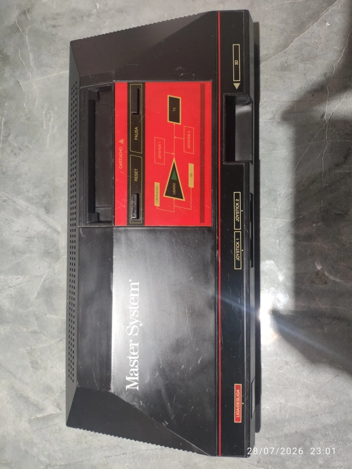 PS/ CONSOLE MASTER SYSTEM 1 TEC TOY 100% FUNCIONANDO HANG ONE - Imagem 8