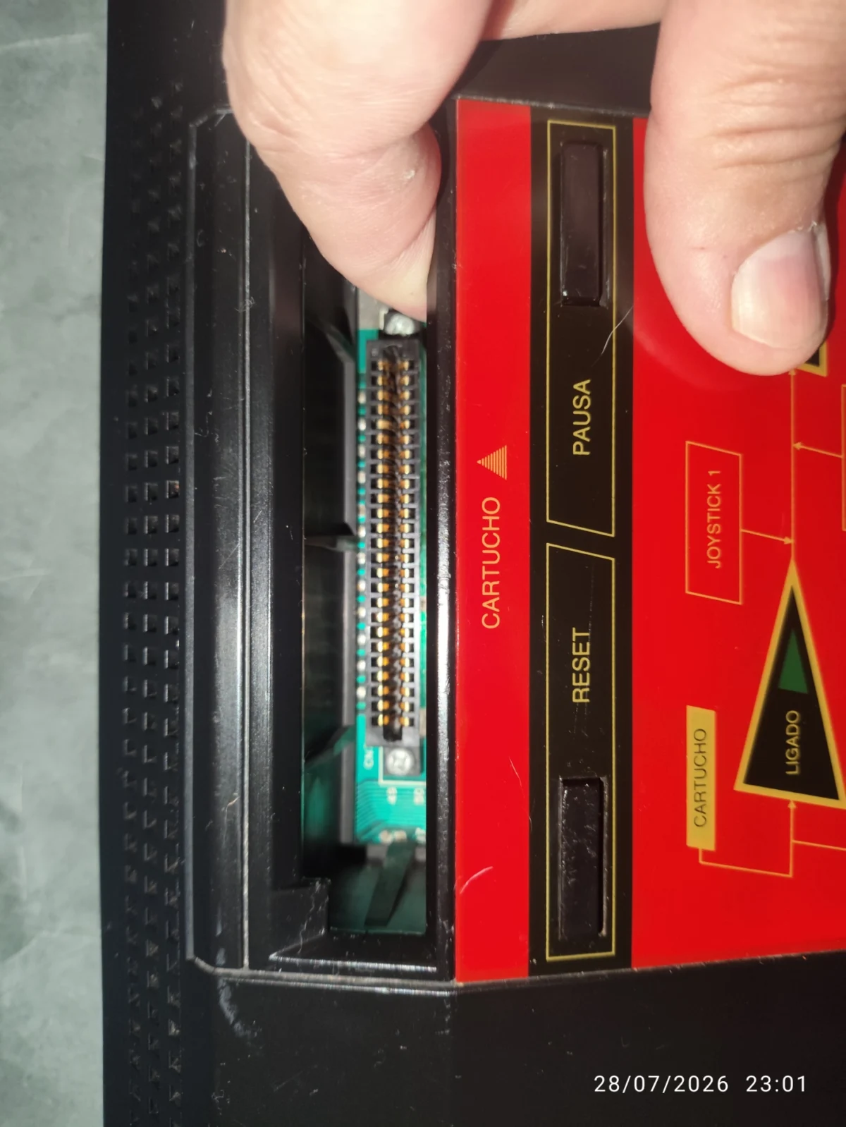 PS/ CONSOLE MASTER SYSTEM 1 TEC TOY 100% FUNCIONANDO HANG ONE - Imagem 9