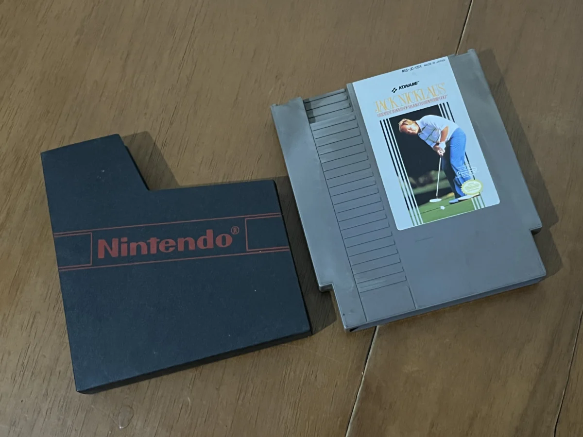 CX/ ORIGINAL! JACK NICKLAUS! NINTENDINHO! 39,00 SEGUIDOS DE 9,00