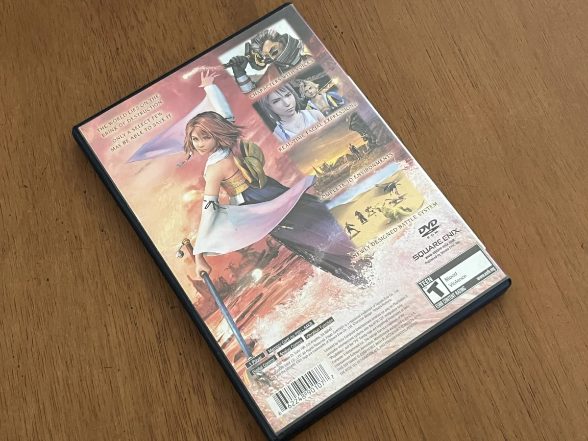 CX/ ORIGINAL FINAL FANTASY X ! PARA PLAYSTATION 2 AMERICANO! TOP! - Imagem 4