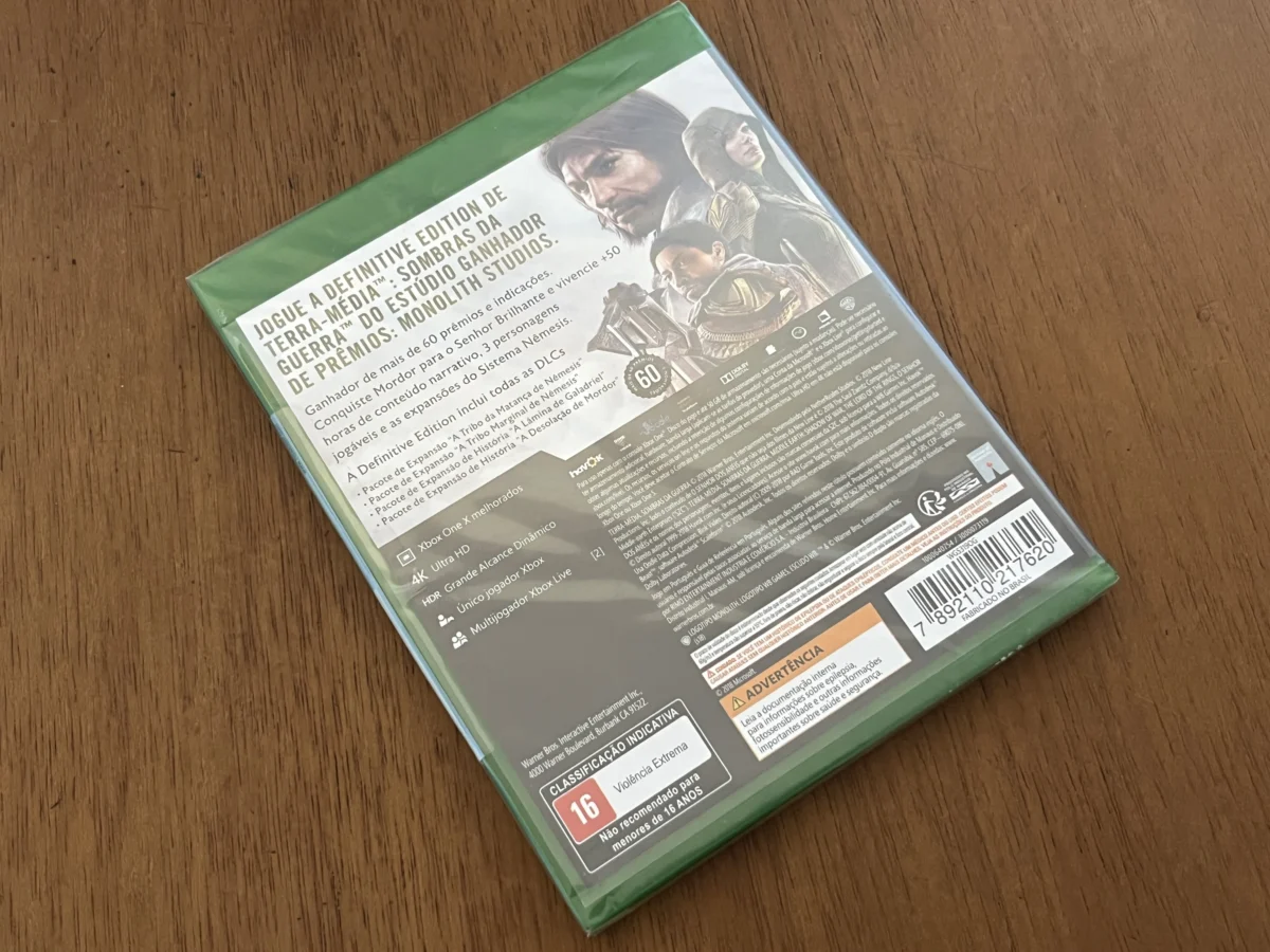CX/ 1*******ov /TERRA MÉDIA SOMBRAS DA GUERRA EDITION! 39,00 SEGUIDOS DE 7,00