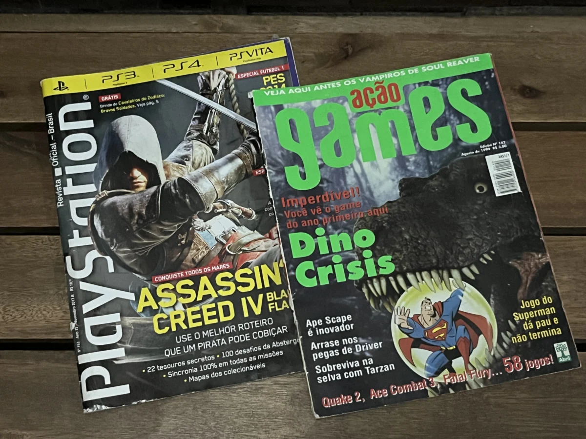 CX/ LOTE 2 REVISTAS GAMES ANTIGAS! 17,00 SEGUIDOS DE 5,00