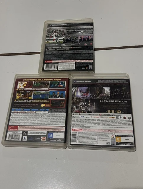 NR/ 1*******ov /LOTE JOGOS PS3 52,00 SEGUIDOS DE 7,00