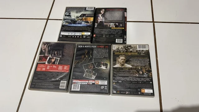 NR/ LOTE FILMES ORIGINAIS DVD 36,00 SEGUIDOS DE 6,00