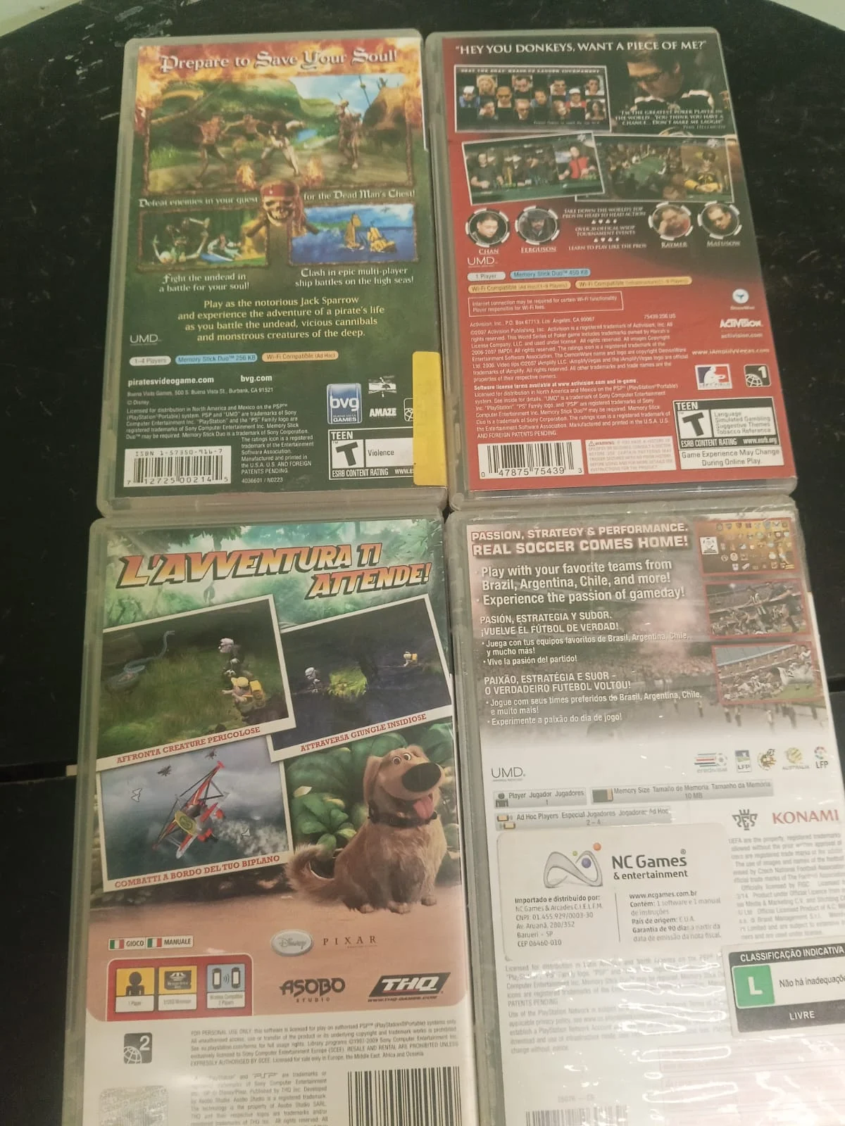 CX/ X****io /LOTE DE JOGOS PSP! 1 ESTA LACRADO! 133,00 SEGUIDOS DE 23,00