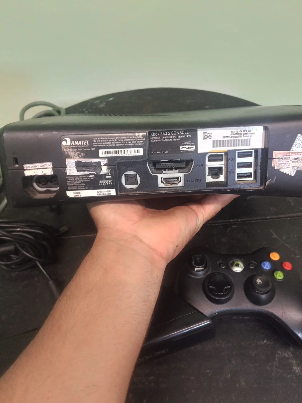CX/ X****io /CONSOLE MICROSOFT XBOX 360 SLIM! 147,00 SEGUIDOS DE 20,00
