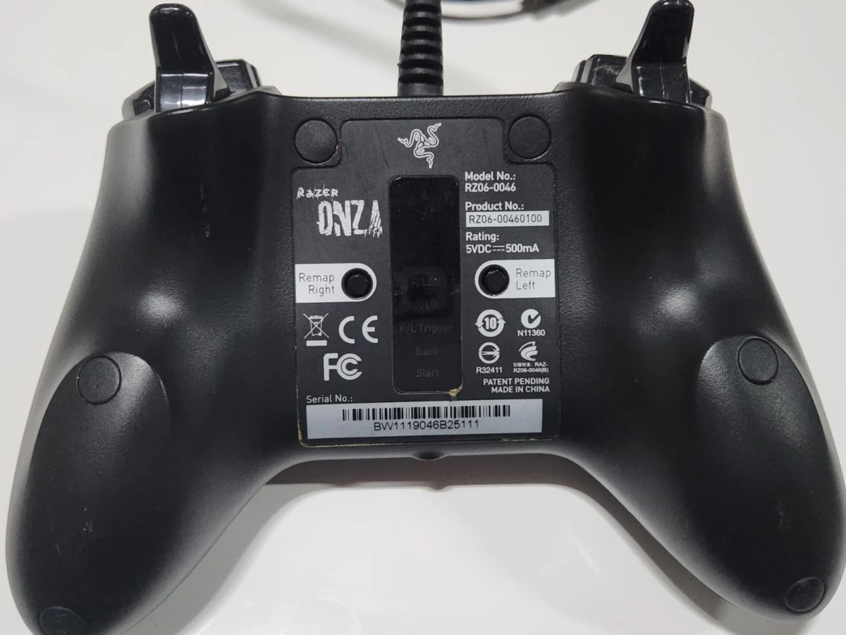 DN/ CONTROLE RAZER ONZA 89,00 SEGUIDOS DE 7,00