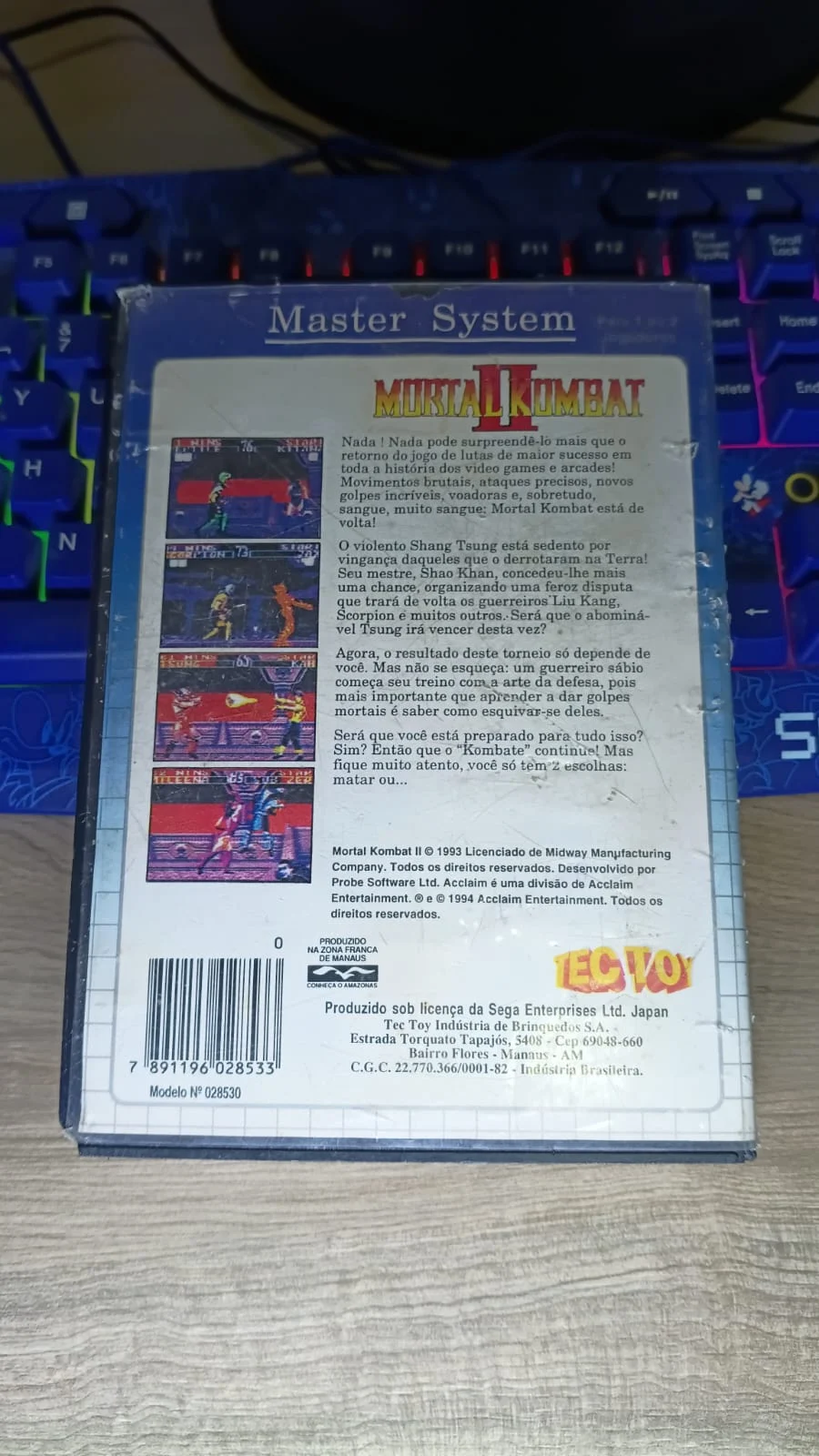 CX/ 1*******ov /ORIGINAL MORTAL KOMBAT 2 ! TOP! 124,00 SEGUIDOS DE 11,00