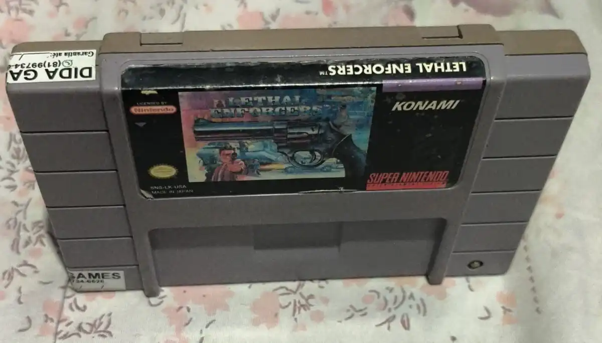CX/ ORIGINAL LETHAL ENFORCERS! SNES! 57,00 SEGUIDOS DE 9,00