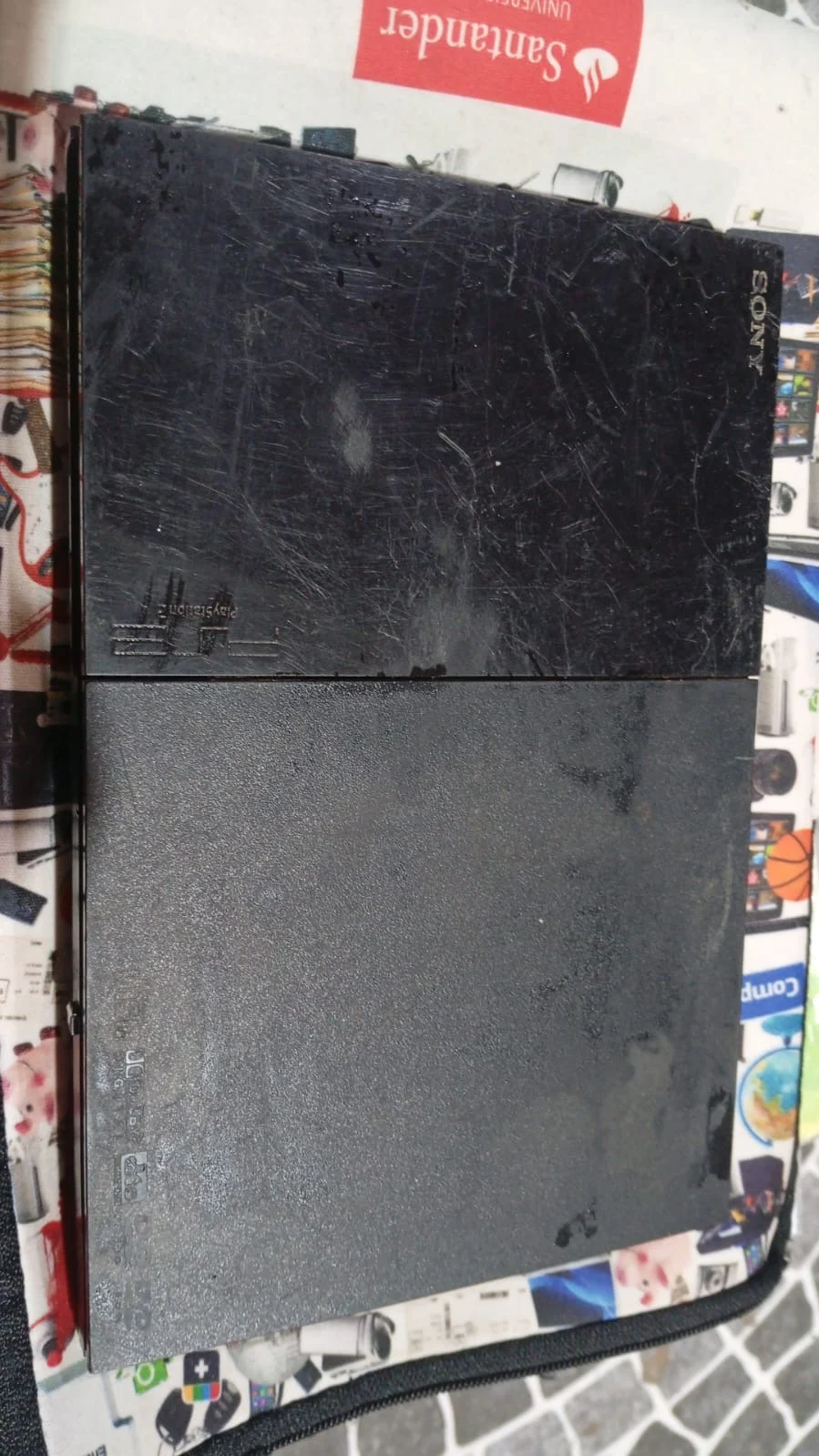 CX/ PS2 SLIM LENDO 100%! E DESBLOQUEADO! 112,00 SEGUIDOS DE 23,00