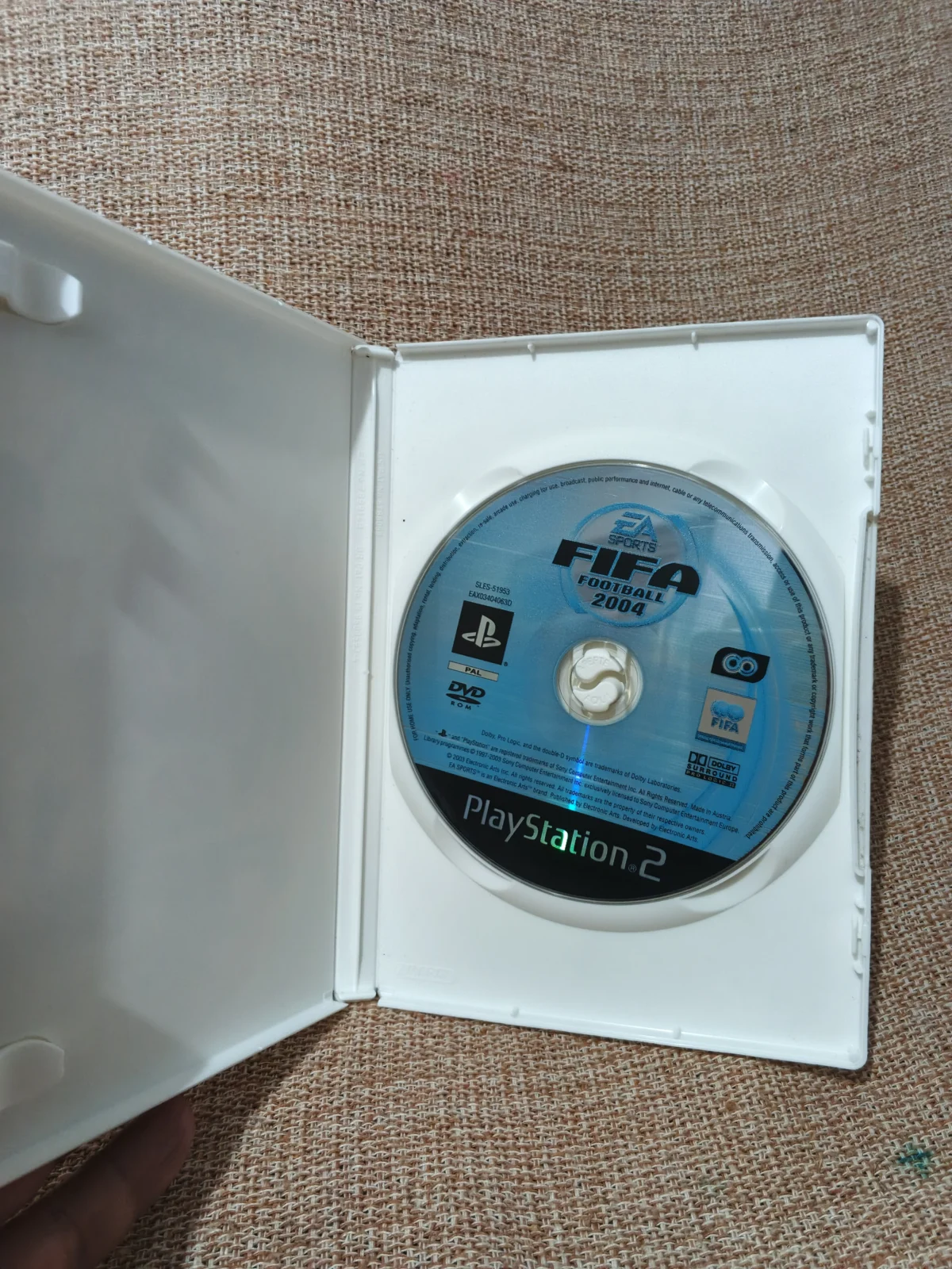 E7/ ORIGINAL FIFA 2004 PS2 55,00 SEGUIDOS DE 5,00
