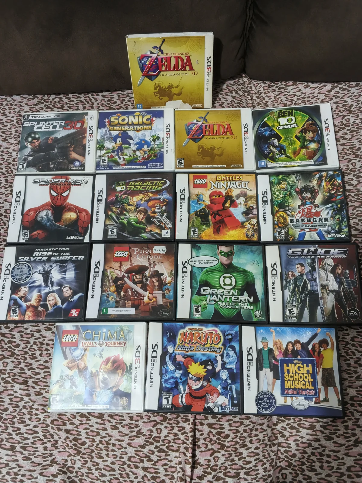 E7/ LOTE ORIGINAIS 3DS E DS 150,00 SEGUIDOS DE 10,00