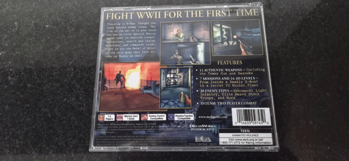 CX/ C*****JM /MEDAL OF HONOR! PS1!  33,00 SEGUIDOS DE 5,00