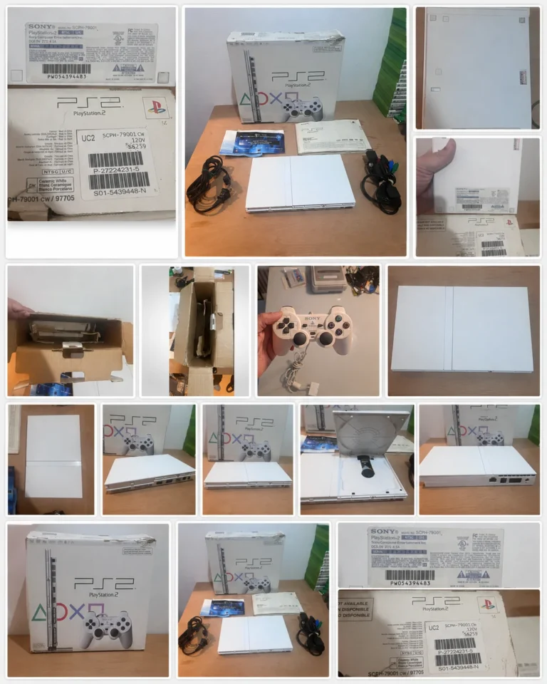 CX/ PLAYSTATION 2 SLIM CERAMIC WHITE! SONY! AMERICANO!  NA CAIXA! 497,00 SEGUIDOS DE 43,00