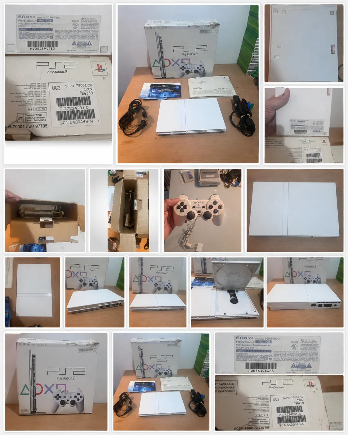 CX/ PLAYSTATION 2 SLIM CERAMIC WHITE! SONY! AMERICANO!  NA CAIXA! 497,00 SEGUIDOS DE 43,00