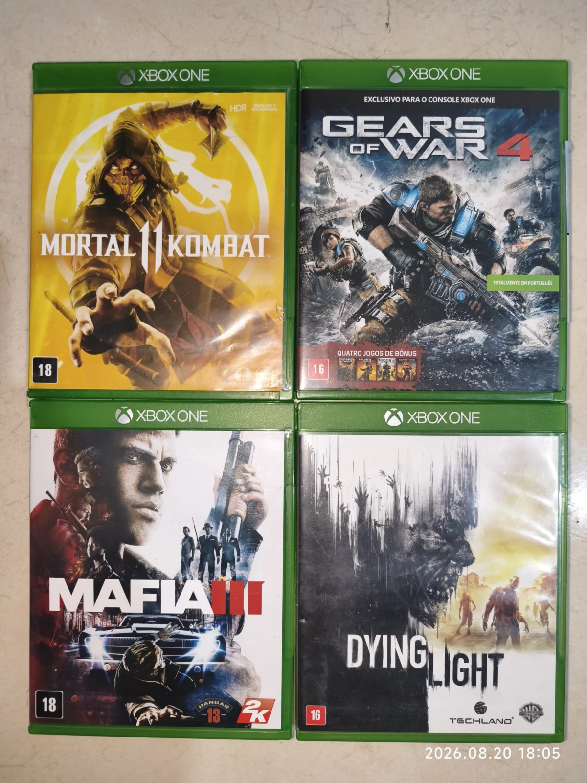 KF/ LOTE JOGOS ONE 149,00 SEGUIDOS DE 12,00