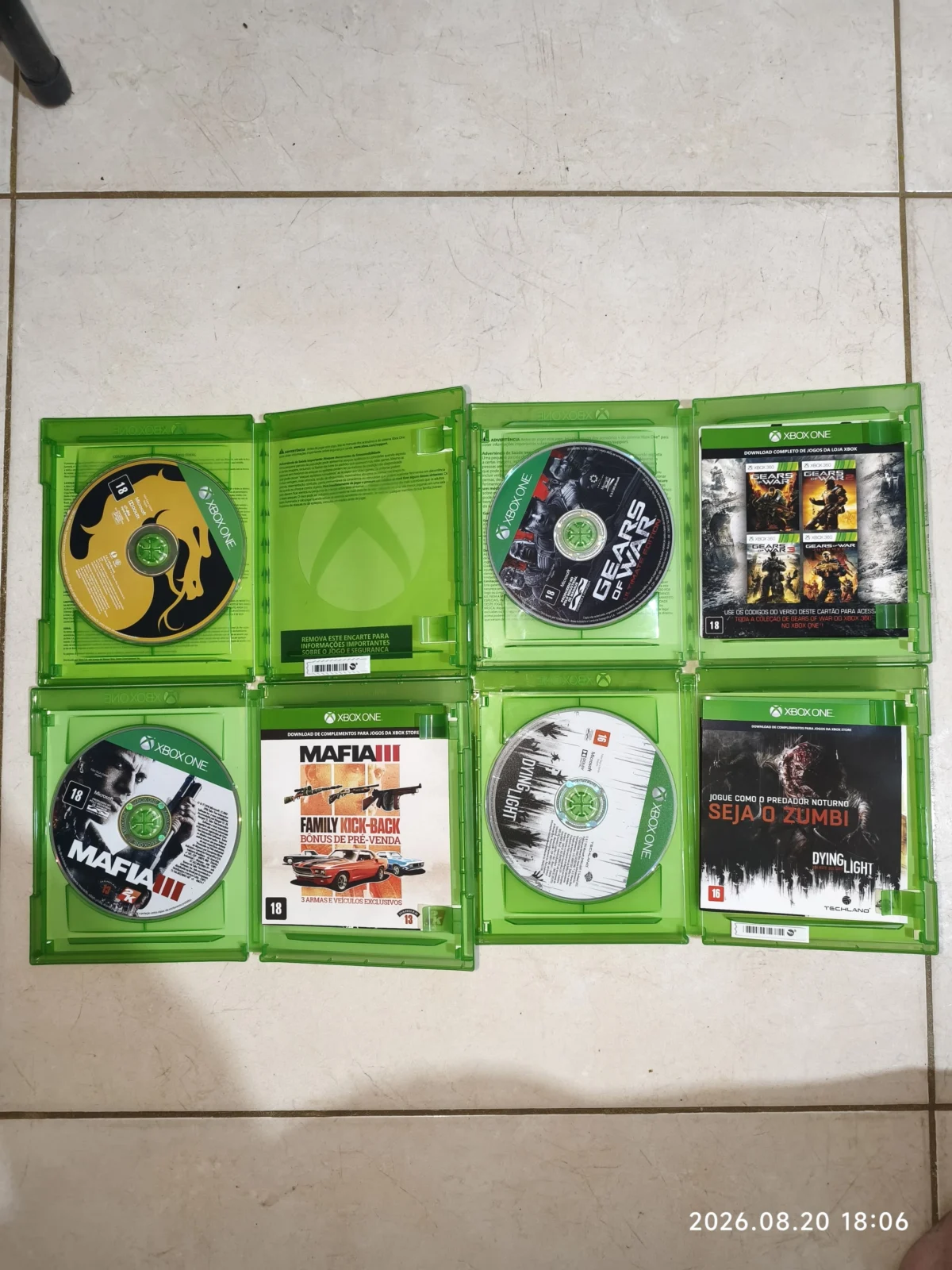 KF/ LOTE JOGOS ONE 149,00 SEGUIDOS DE 12,00