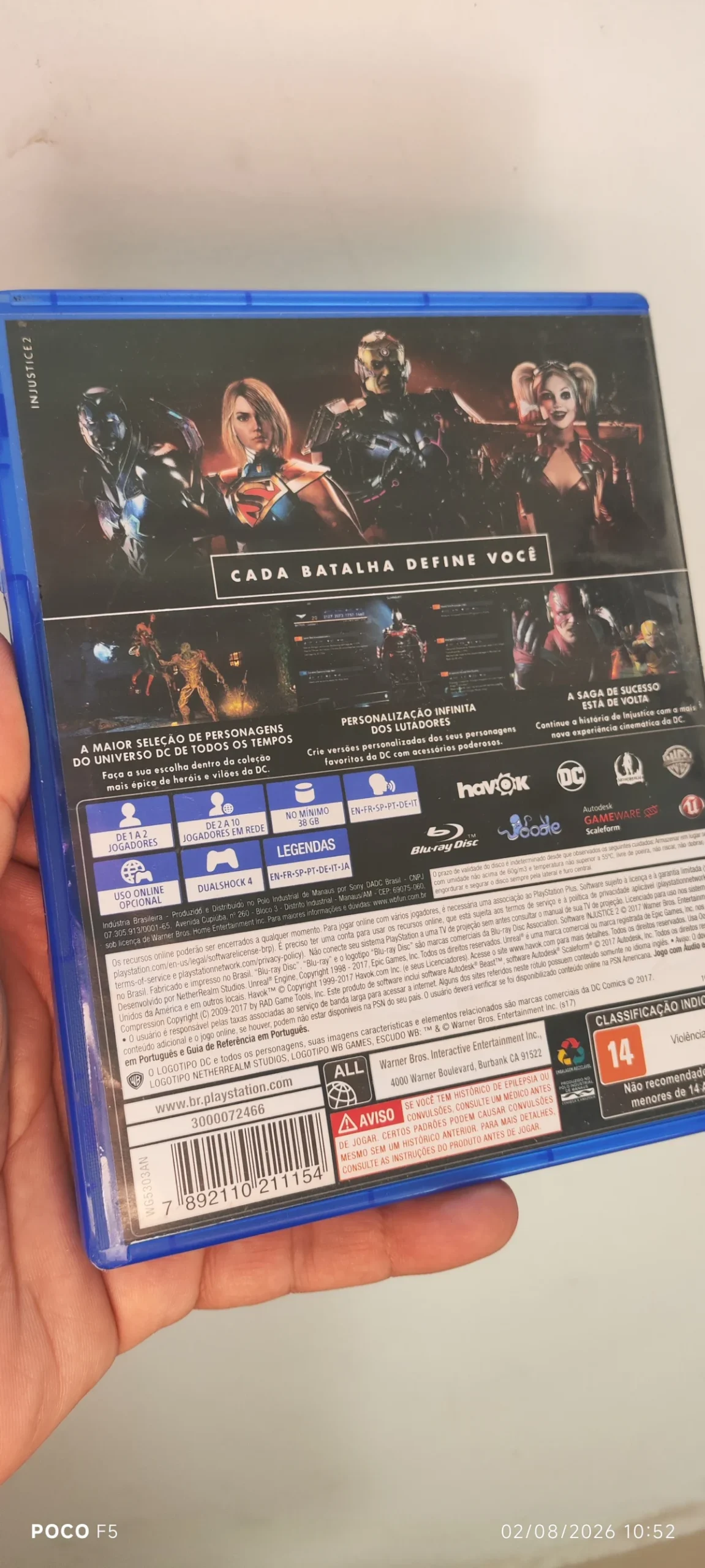KF/ k******es /INJUSTICE 2 PS4 39,00 SEGUIDOS DE 6,00