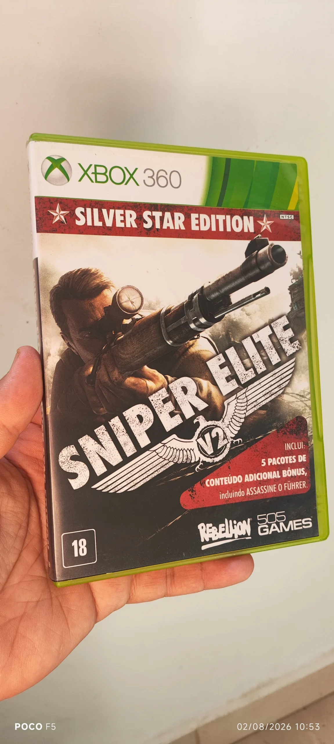 KF/ SNIPER ELITE XBOX 360 38,00 SEGUIDOS DE 7,00