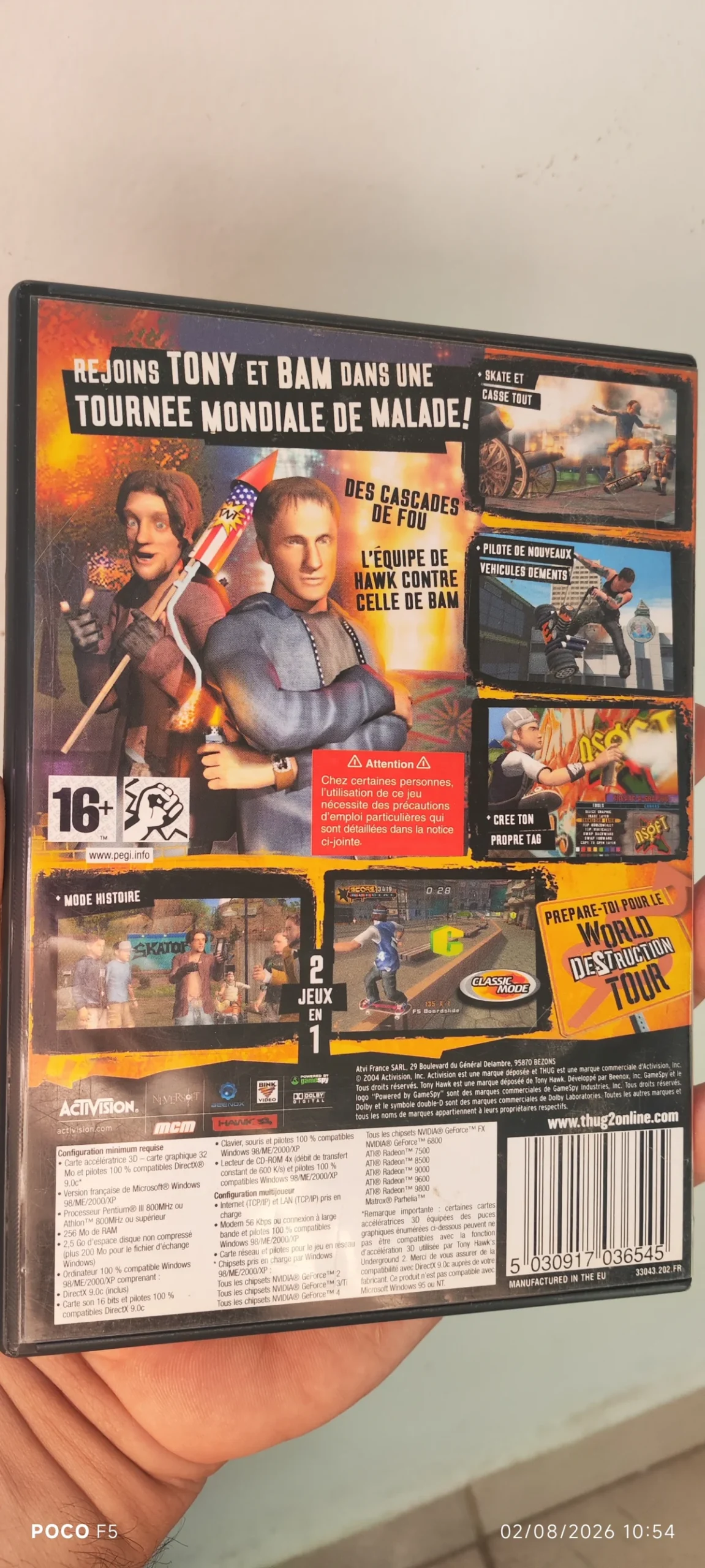 KF/ U*****ct /TONY HAWK´S 2 ORIGINAL PC 49,00 SEGUIDOS DE 6,00