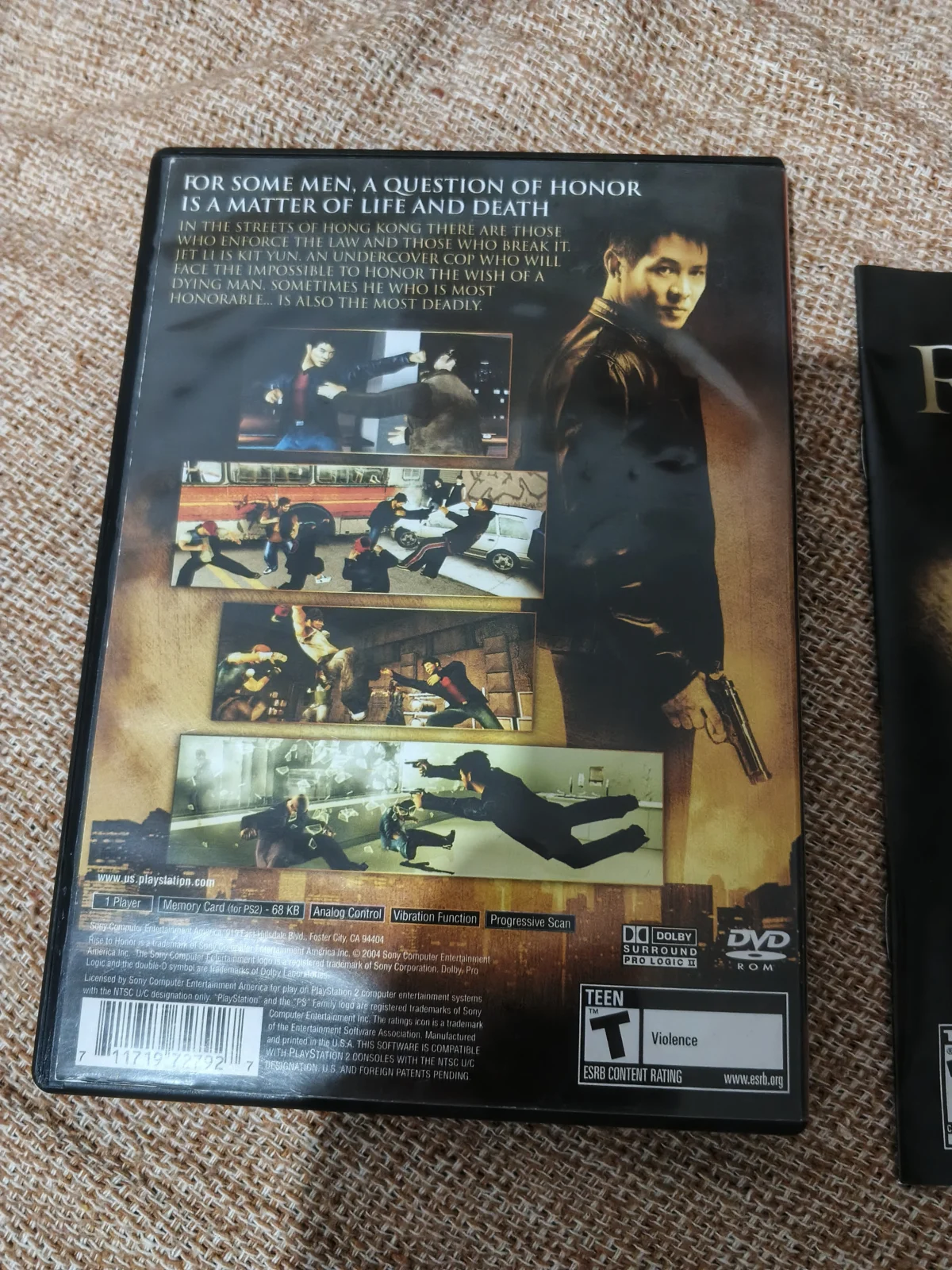 E7/ ORIGINAL JET LI RISE TO HONOR  PS2 79,00 SEGUIDOS DE 10,00
