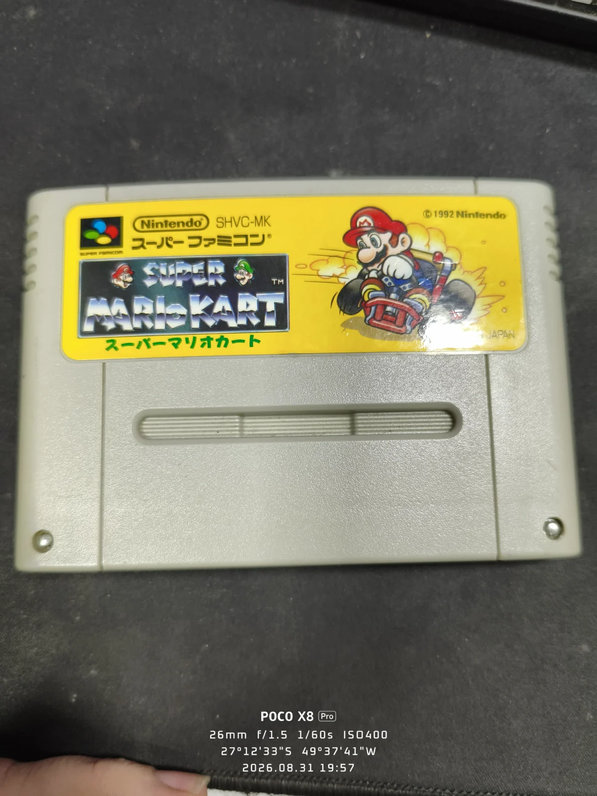 RL/ MARIO KART ORIGINAL FAMICON!!! 74,00 SEGUIDOS DE 6,00