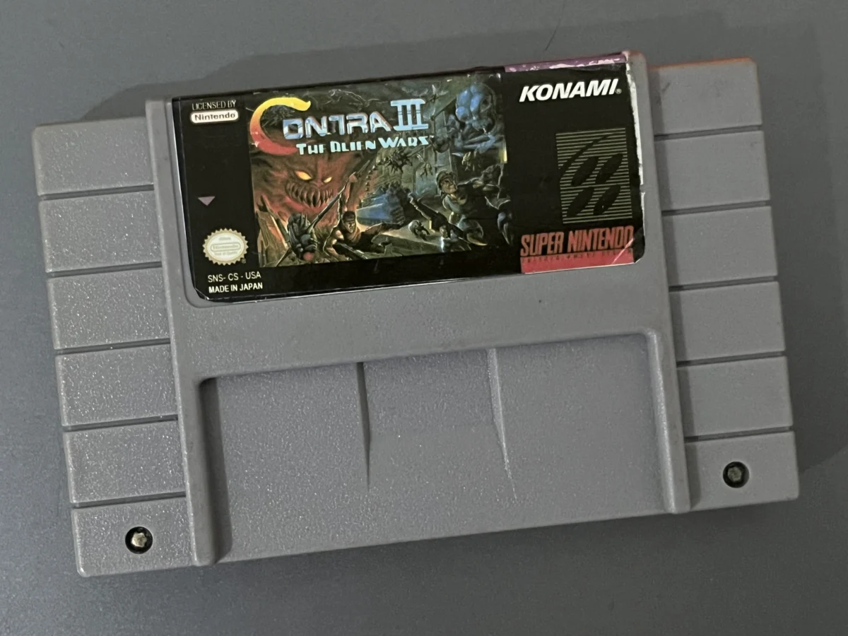 CX/ CONTRA 3! JOGÃO PARA SNES! 38,00 SEGUIDOS DE 5,00