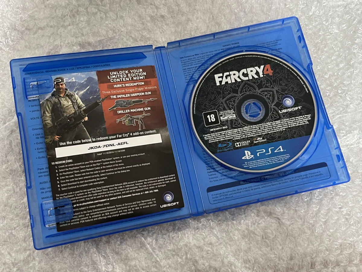 CX/ k******es /FARCRY 4! PLAYSTATION 4 SONY. 39,00 SEGUIDOS DE 6,00