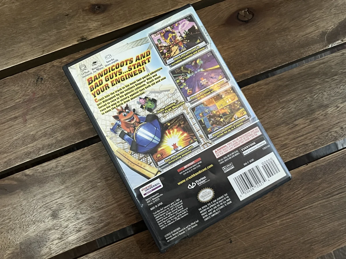 CX/ 1*******ov /ORIGINAL! CRASH NITRO KART GAME CUBE! 117,00 SEGUIDOS DE 25,00