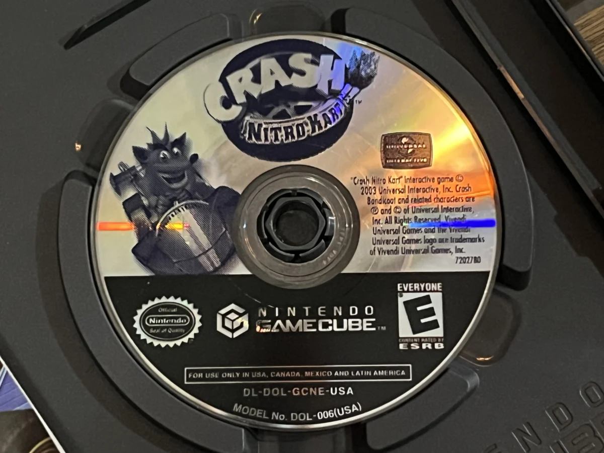 CX/ 1*******ov /ORIGINAL! CRASH NITRO KART GAME CUBE! 117,00 SEGUIDOS DE 25,00
