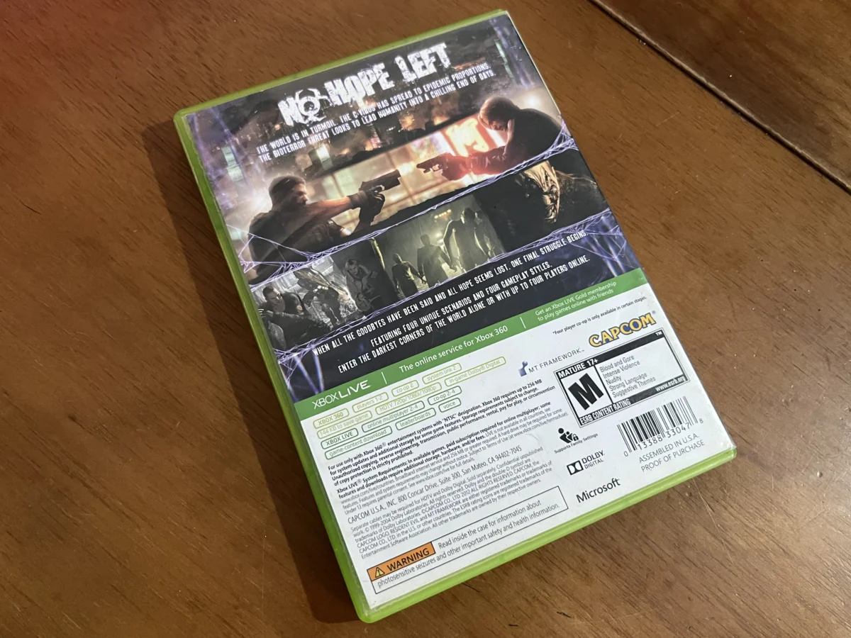 CX/ N***********41 /ORIGINAL RESIDENT EVIL 6! XBOX!  39,00 SEGUIDOS DE 5,00