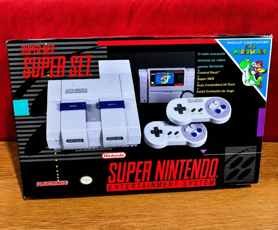 GC/ K******io /CAIXA SUPER NINTENDO PLAYTRONIC 159,00 SEGUIDOS 12,00