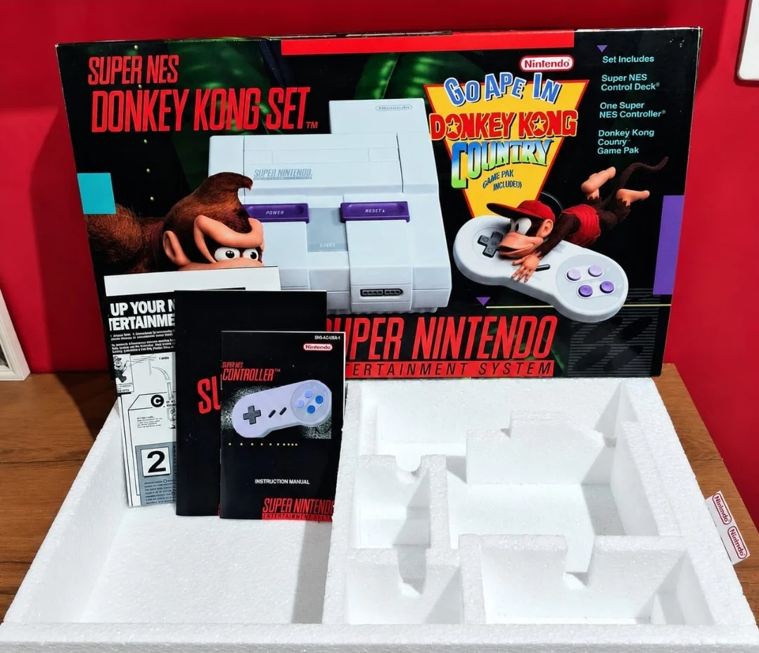 GC/ CAIXA SUPER NINTENDO DONKEY KONG SET  159,00 SEGUIDOS 12,00