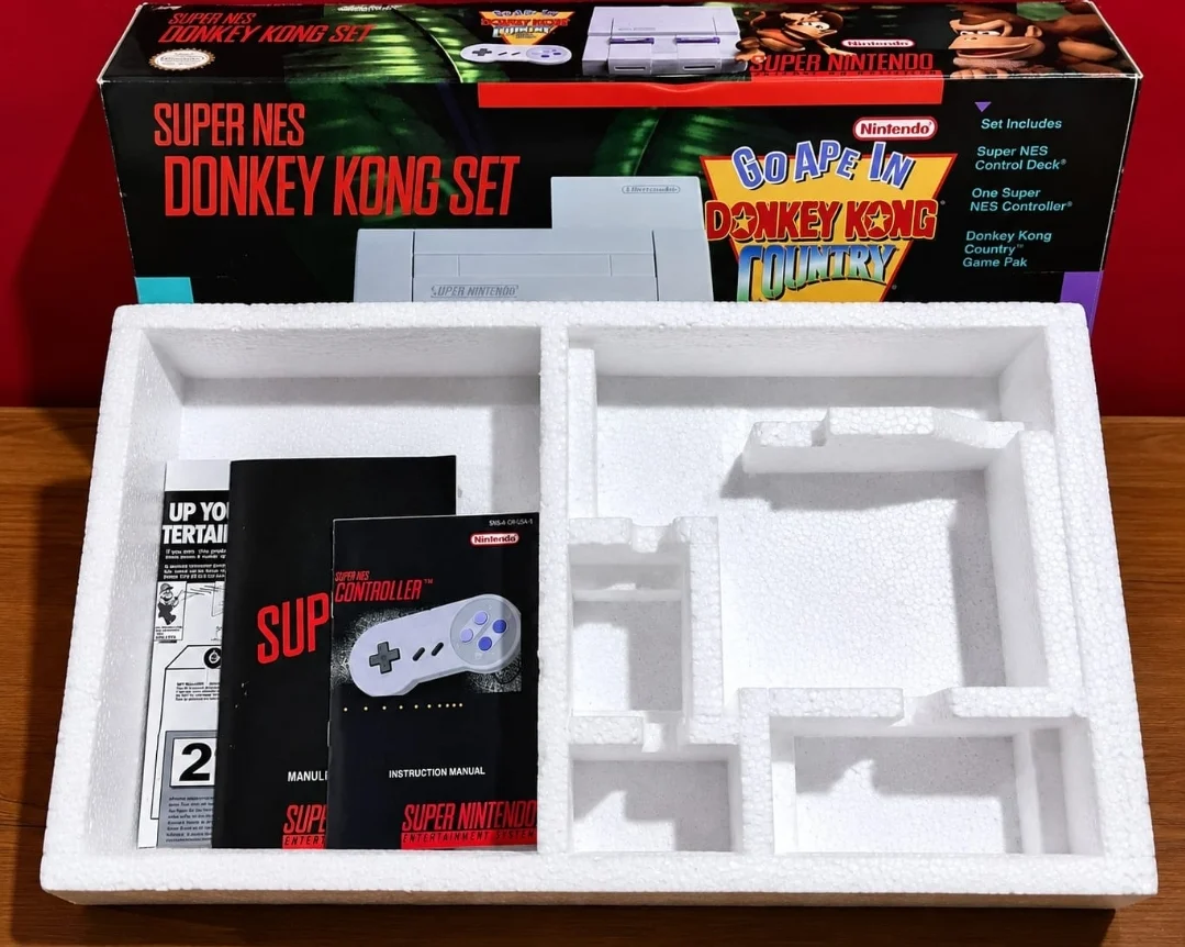 GC/ CAIXA SUPER NINTENDO DONKEY KONG SET  159,00 SEGUIDOS 12,00