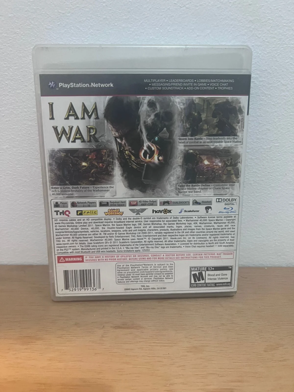 CX/ WARHAMMER 40,000 SPACE MARINE! PLAYSTATION 3! TOP! 88,00 SEGUIDOS DE 19,00