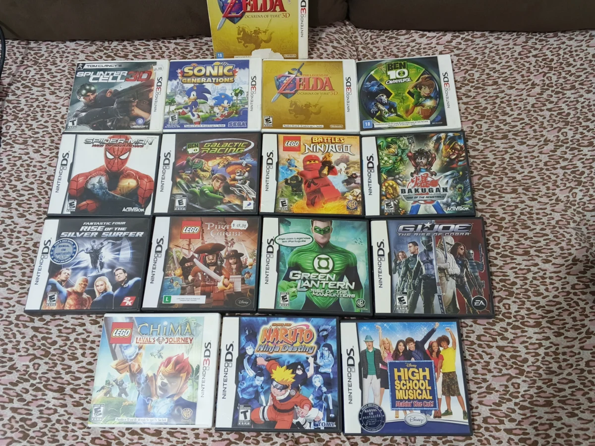 E7/ LOTE ORIGINAIS 3DS E DS 150,00 SEGUIDOS DE 10,00