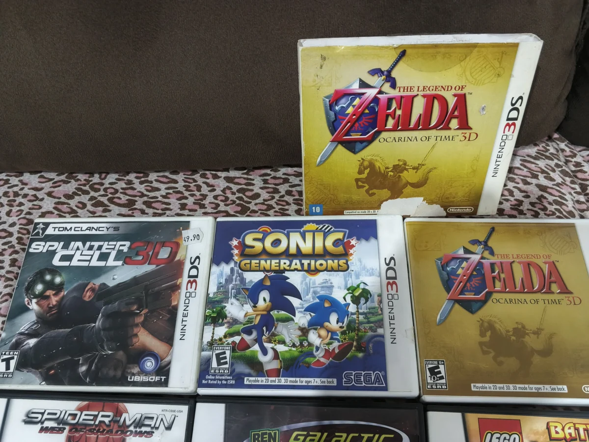 E7/ LOTE ORIGINAIS 3DS E DS 150,00 SEGUIDOS DE 10,00