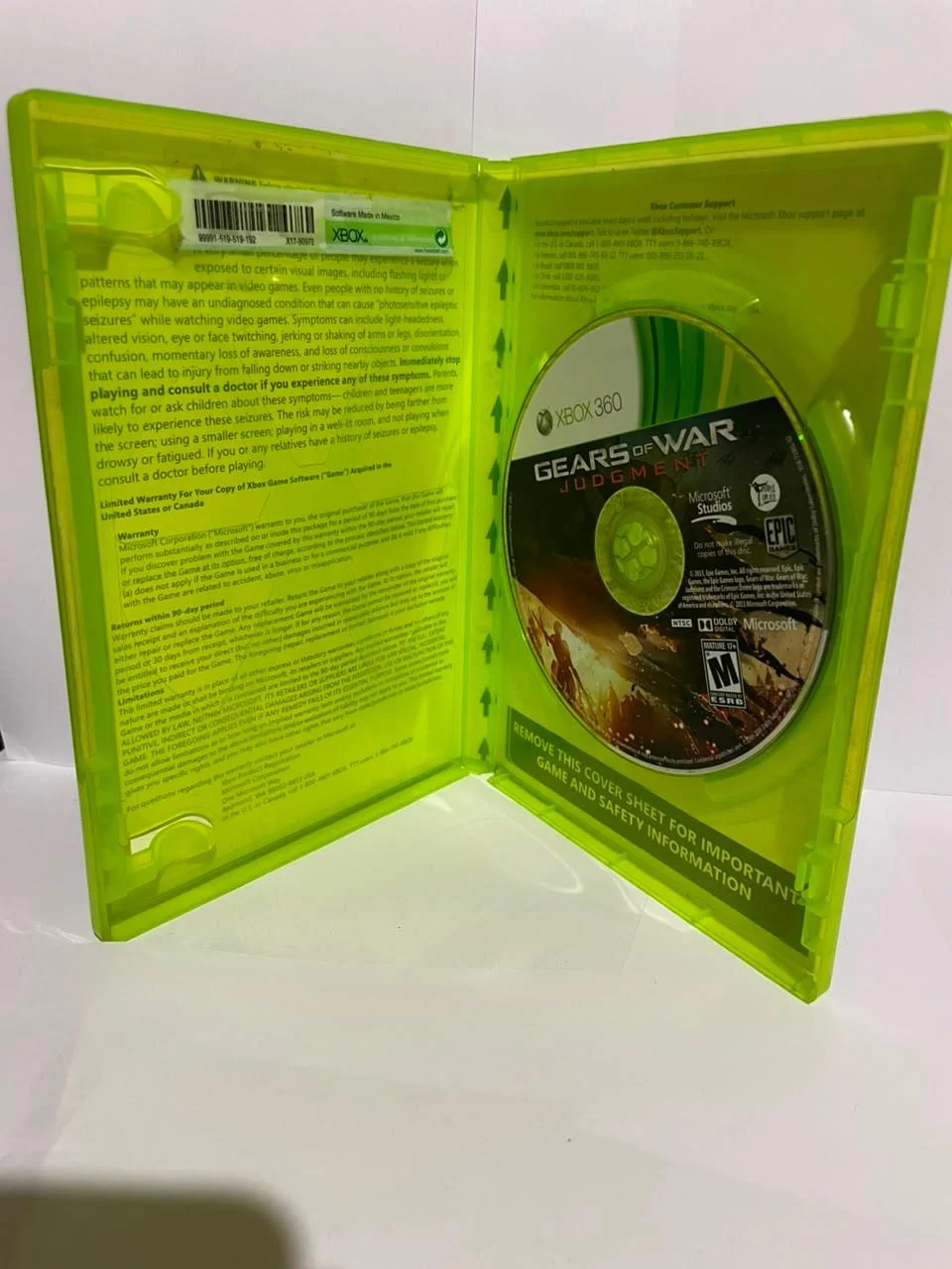 CX/ ORIGINAL! TOP! GEARS OF WAR: JUDGMENT! 39,00 SEGUIDOS DE 11,00
