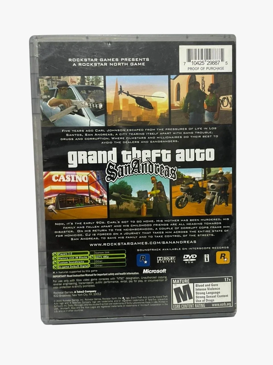 CX/ J*se C***ar /ORIGINAL! GRAND THEFT AUTO: SAN ANDREAS! TOP! CLÁSSICO! 87,00 SEGUIDOS DE 20,00
