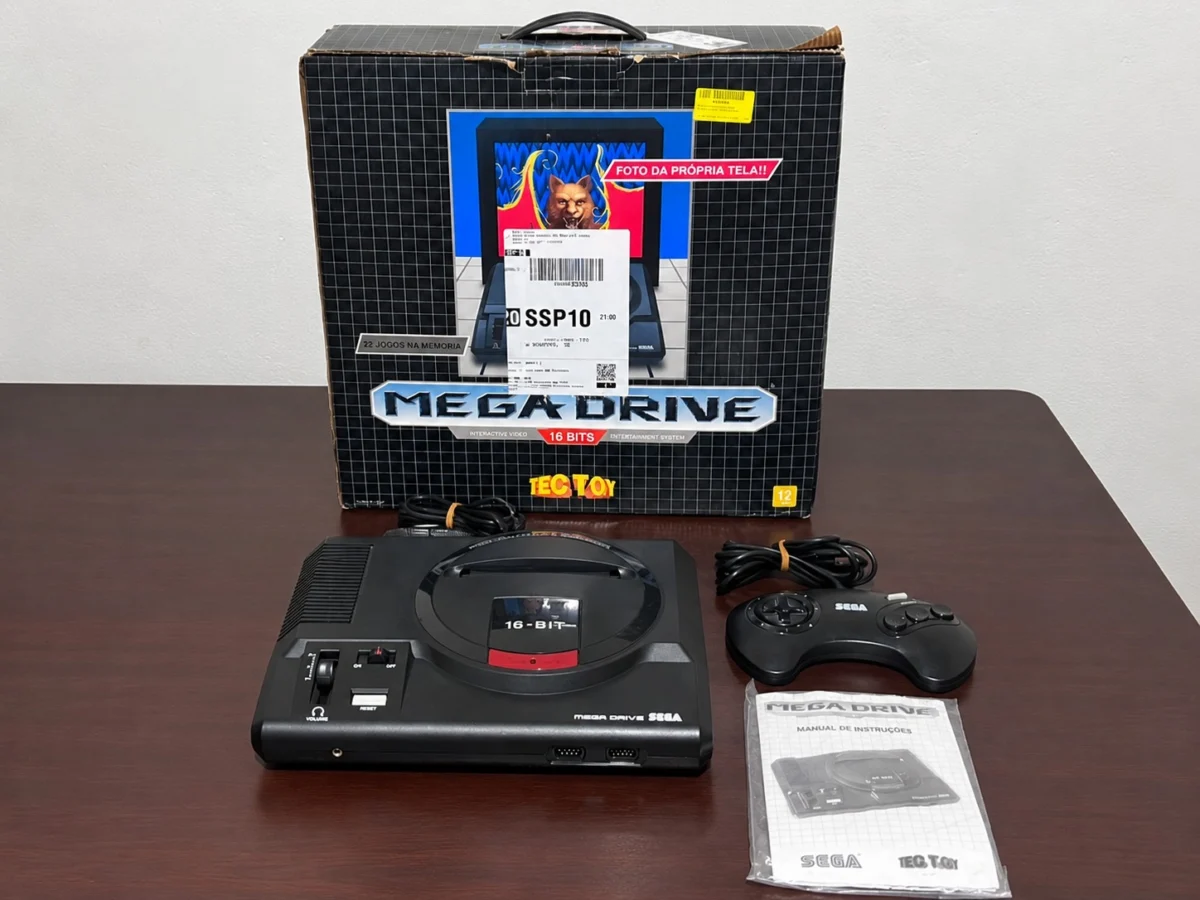 CX/ R***el S**ra /CONSOLE MEGA DRIVE! NA CAIXA! 387,00 SEGUIDOS DE 58,00