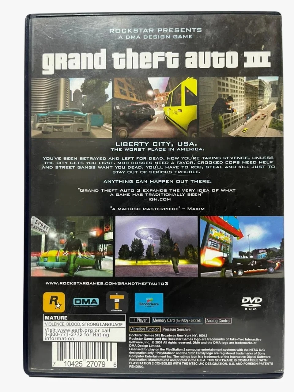 CX/ R****ck /ORIGINAL! GRAND THEFT AUTO III PS2! TOP! AMERICANO!  78,00 SEGUIDOS DE 12,00
