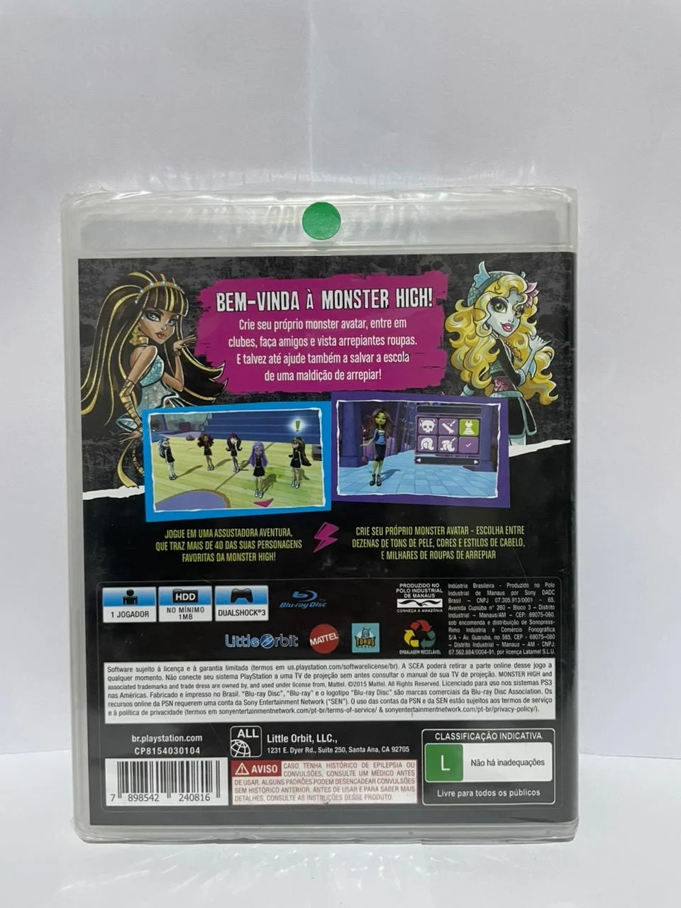CX/ ORIGINAL! MONSTER HIGH: O NOVO FANTASMA DA ESCOLA TOP! TOP! 127,00 SEGUIDOS DE 23,00