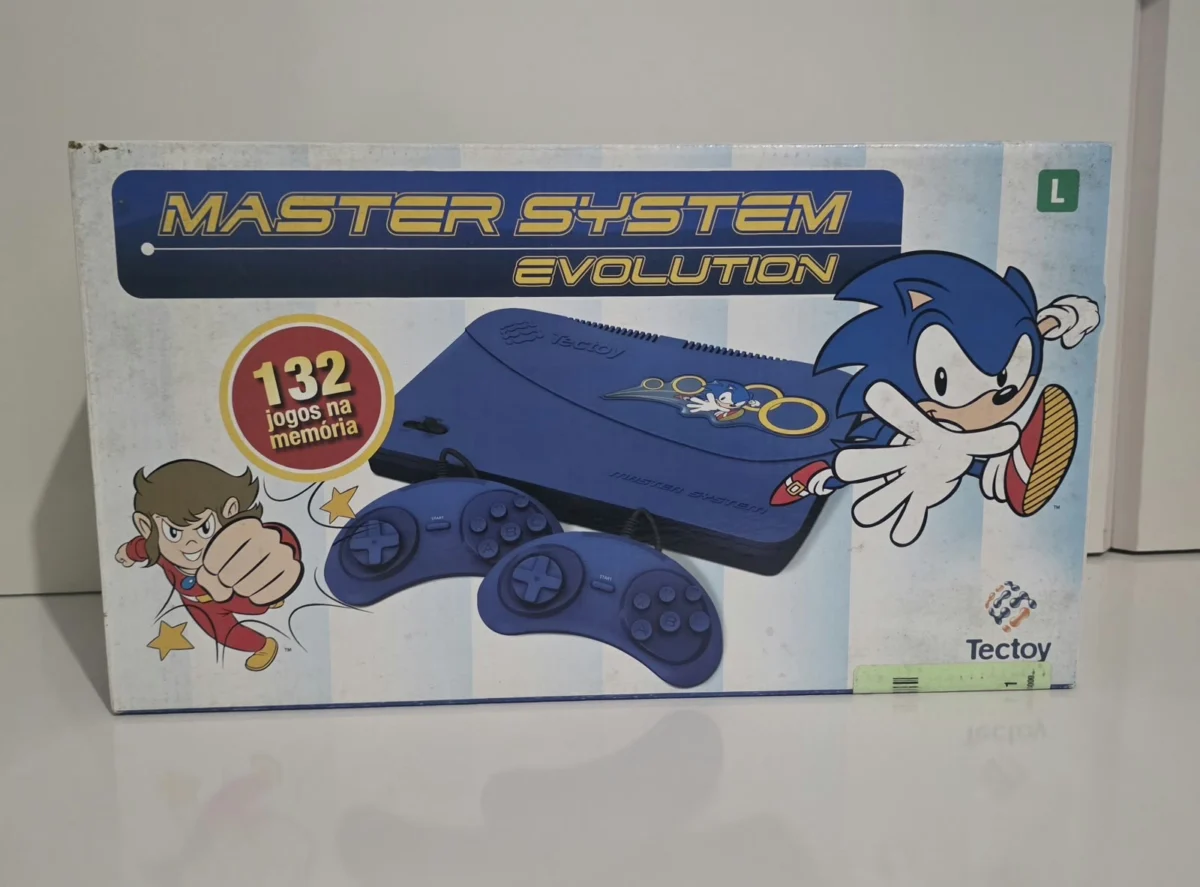CX/ CONSOLE MASTER SYSTEM! CAIXA LACRADA DE FABRICA! MASTER SYSTEM TECTOY – 132 JOGOS NA MEMÓRIA! - Imagem 2