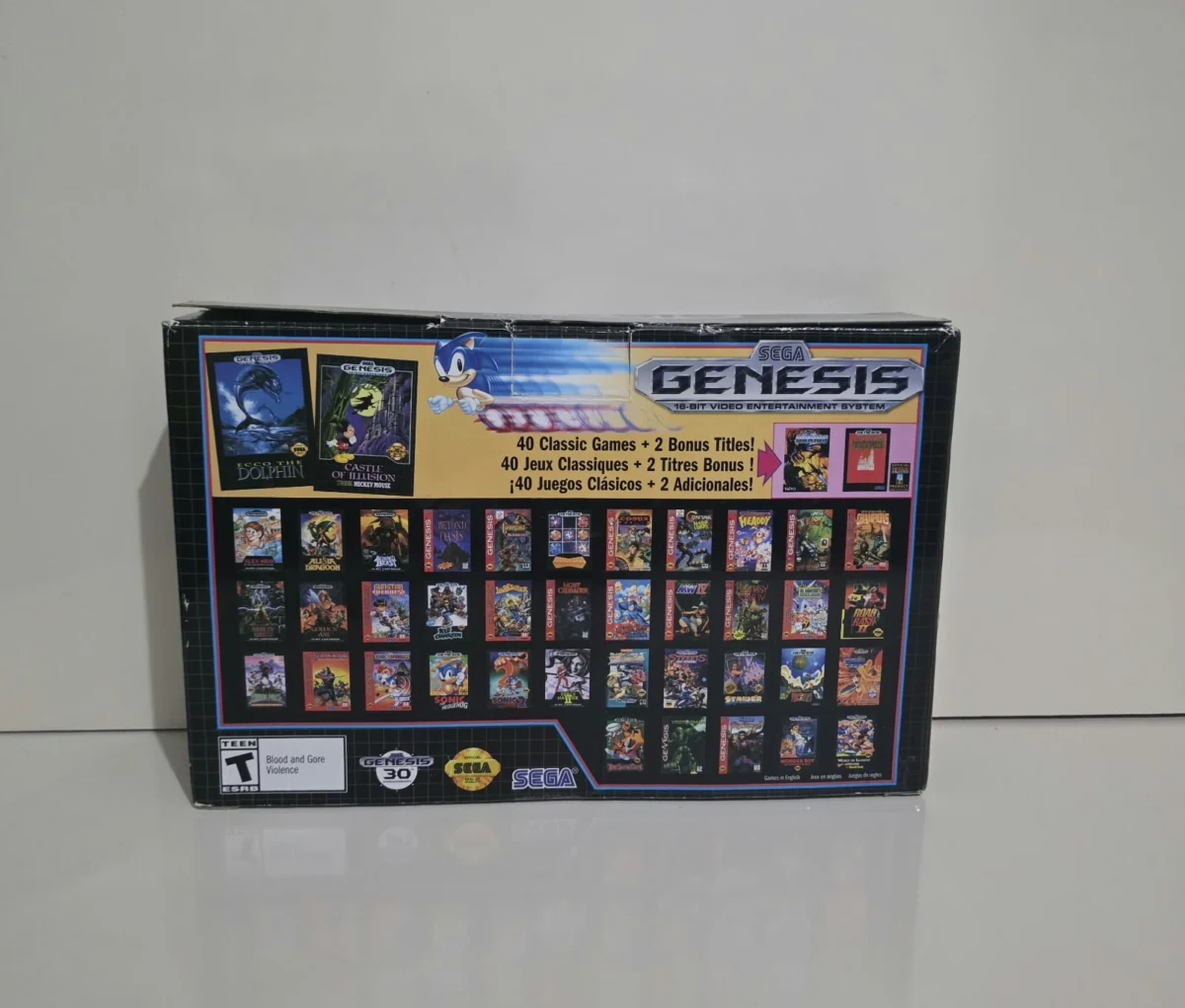 CX/ SEGA GENESIS MINI ORIGINAL! 100% OFICIAL SEGA – COM 2 CONTROLES! - Imagem 4