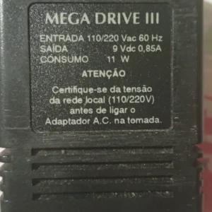 CX/ ORIGINAL FONTE DE ALIMENTAÇÃO PARA MEGA DRIVE 3! TOP! 100% ORIGINAL!