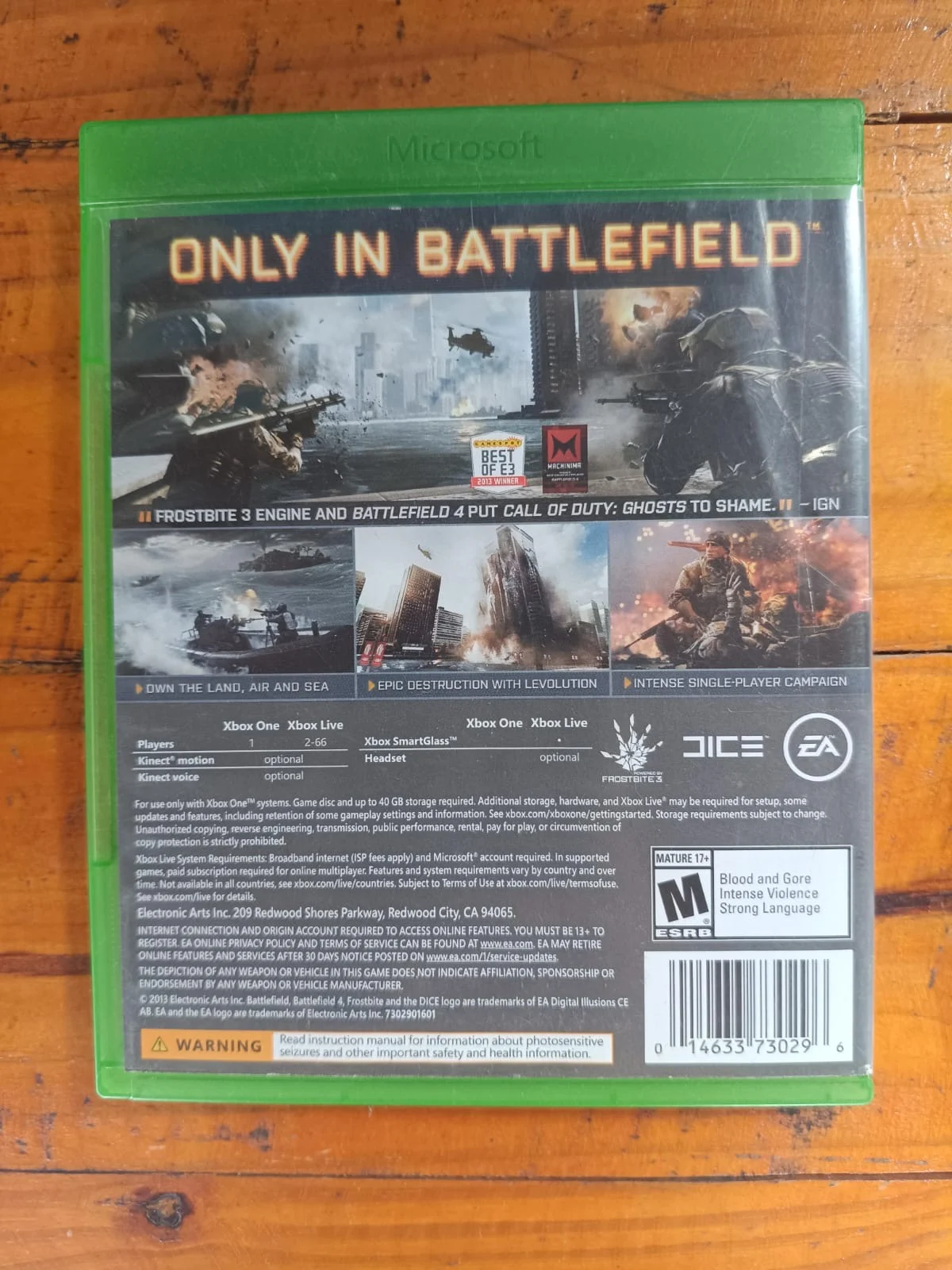 CX/ R***el S**ra /BATTLEFIELD 4! XBOX ONE! TOP! 32,00 SEGUIDOS DE 5,00
