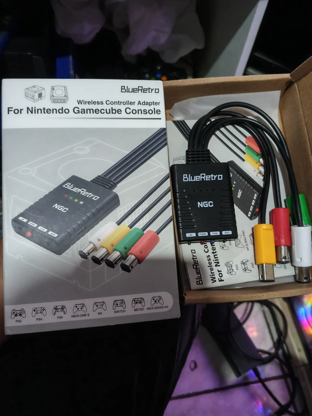 E7/ ADAPTADOR BLUE RETRO GAME CUBE 97,00 SEGUIDOS DE 10,00